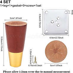Natural Wooden Couch Legs&nbsp;DIY-WH0304-057