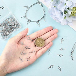 100Pcs 201 Stainless Steel Pendants&nbsp;STAS-BBC0008-31