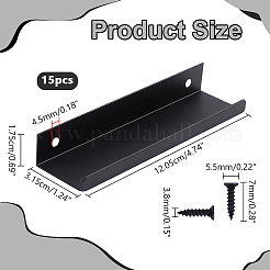 Rectangle Aluminum Alloy Drawer Pull Handles&nbsp;FIND-WH0173-530