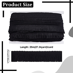 25M Polyester Tassel Ribbon&nbsp;OCOR-WH0091-27C