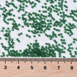 MIYUKIラウンドロカイユビーズ  日本製シードビーズ  （rr156f）マット透明ダークエメラルド  15/0  1.5mm  穴：0.7mm  約5555PCS /ボトル  10 G /ボトル&nbsp;SEED-JP0010-RR0156F