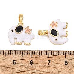 Brass Enamel Pendants&nbsp;KK-T001-04G-A