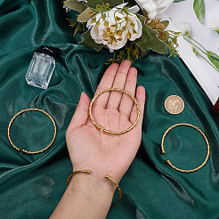 5Pcs Zinc Alloy Open Cuff Bangles&nbsp;BJEW-SC0001-70