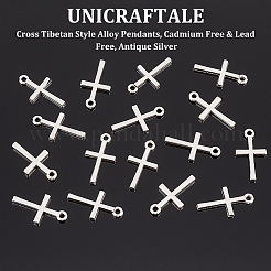 100PCS Cross Tibetan Style Alloy Pendants&nbsp;TIBEP-UN0001-10