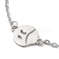 Tarnish Resistant 201 Stainless Steel Link Bracelets with Cable Chains&nbsp;LS-BJEW-P297-01P-E