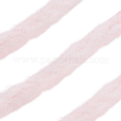 2mの人工ウールストリップ衣服装飾  ピンク  30mm&nbsp;DIY-CY0002-89B