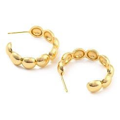 Rack Plating Brass Ring Stud Earrings&nbsp;EJEW-A028-26G