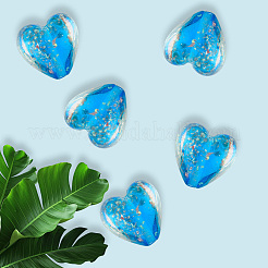 30Pcs Luminous Handmade Gold Sand Lampwork Beads&nbsp;FOIL-PA0001-02