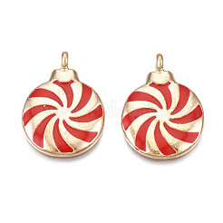 Rack Plating Alloy Enamel Pendants&nbsp;ENAM-T011-188