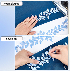 4Pcs Polyester Iron on/Sew On Patches&nbsp;PATC-CP0001-11A