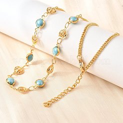 304 Stainless Steel Curb Chain Necklaces&nbsp;NJEW-V009-02G