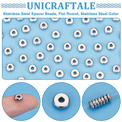 80Pcs 201 Stainless Steel Spacer Beads&nbsp;STAS-UN0057-17