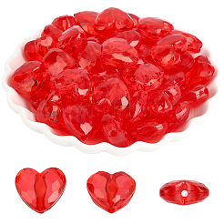 70Pcs Transparent Acrylic Beads&nbsp;OACR-PA0001-83