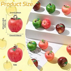 20Pcs 4 Colors Opaque Resin Pendants&nbsp;CRES-CJ0001-94