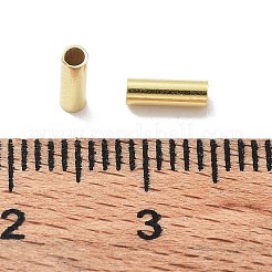 スターリングシルバースペーサーチューブビーズ925個  コラム  18KGP本金メッキ  6x2mm  穴：1.5mm  約146個(10g)/袋&nbsp;STER-Z006-02B-G