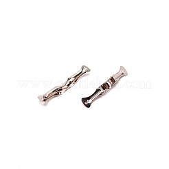鉄のネクタイピン  プラチナ  70x13x9mm  穴：2.1mm&nbsp;FIND-WH0003-24