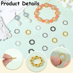 100Pcs 4 Colors Alloy Bead Frame&nbsp;FIND-SC0017-87