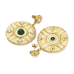 304 Stainless Steel Stud Earrings For Women&nbsp;EJEW-B110-05G-04