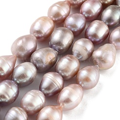 Natural Cultured Freshwater Pearl Beads Strands&nbsp;PEAR-P062-12D