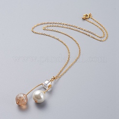 Pendant Necklaces and Ear Studs Jewelry Sets&nbsp;SJEW-JS01064-02