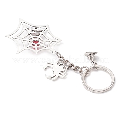 Tibetan Style Alloy Big Pendants with Iron Keychain Ring and Natural & Dyed Malaysia Jade Bead  Keychains&nbsp;KEYC-JKC01238