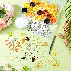 DIY 24 Styles ABS & Acrylic Beads Jewelry Making Finding Kit&nbsp;DIY-TAC0031-02