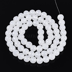 Imitation Jade Glass Bead Strands&nbsp;GLAA-R095-J8mm-01