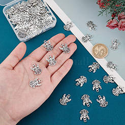 80Pcs Tibetan Style Alloy Pendants&nbsp;TIBEP-PH0001-69AS