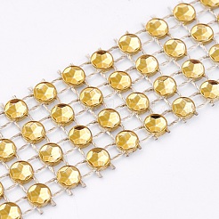 4 Rows Plastic Diamond Mesh Wrap Roll&nbsp;OCOR-WH0048-01A-2cm
