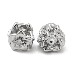 Brass Bead with Glass&nbsp;KK-H460-05P