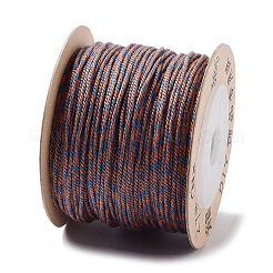 ポリエステルツイストコード  ラウンド  DIYのジュエリーには  ドジャーブルー  1mm  約49.21ヤード（45m）/ロール&nbsp;OCOR-G015-01A-18
