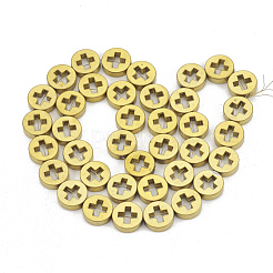 Electroplate Non-magnetic Synthetic Hematite Beads Strands&nbsp;G-T061-107G
