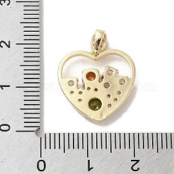 真鍮キュービックジルコニアチャーム  ガラスと  長持ちメッキ  蝶  透明  17x16~17x3mm  穴：3.5x2mm&nbsp;KK-M275-62G