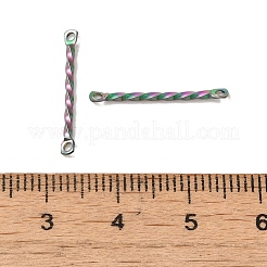 Ion Plating(IP) 304 Stainless Steel Connector Charms&nbsp;STAS-Q323-02B-MC
