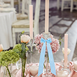 12Pcs Polyester Bowknot Hanging Garland&nbsp;HJEW-DC0001-28C