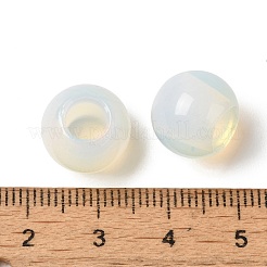 オパライトヨーロッパビーズ  大穴ビーズ  ロンデル  12~12.5x9~10.5mm  穴：5.5~6mm&nbsp;G-N342-03A