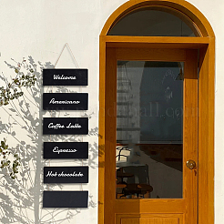 Wooden Hanging Blackboard&nbsp;AJEW-GO0004-71