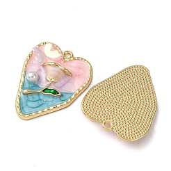 Alloy Enamel Pendants&nbsp;ENAM-B028-40KCG