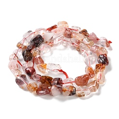 Natural Hematoid Quartz/Ferruginous Quartz Beads Strands&nbsp;G-P497-01C-01