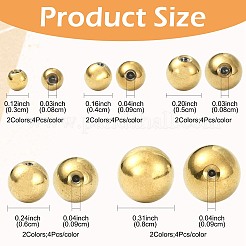 40Pcs 10 Styles 304 Stainless Steel Ear Nuts&nbsp;STAS-FS0002-20