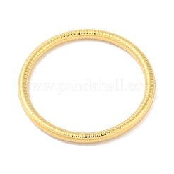 304ステンレススチール 溝付きリングバングル 女性用 男性用  18KGP本金メッキ  内径：2-1/2インチ（6.5cm）  6mm&nbsp;BJEW-Z064-03G