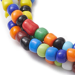 Glass Seed Beaded Triple Layers Multi-strand Bracelets&nbsp;BJEW-JB10390