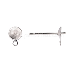 925 Sterling Silver Stud Earring Findings&nbsp;STER-T002-193S