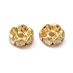 Brass Rhinestone Spacer Beads&nbsp;RB-YW0001-05D-01G