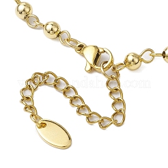 2Pcs 2 Style Brass and Brass Bar Link Chains Bracelets&nbsp;BJEW-JB11051