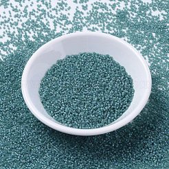 MIYUKIデリカビーズ  シリンダー  日本製シードビーズ  11/0  （db1283)マットカリブ透明ティールab  1.3x1.6mm  穴：0.8mm  約2000PCS /ボトル  10 G /ボトル&nbsp;SEED-JP0008-DB1283