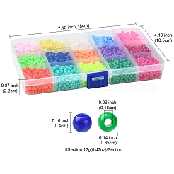 120G 15 Colors Opaque Acrylic Beads&nbsp;SACR-FS0001-28