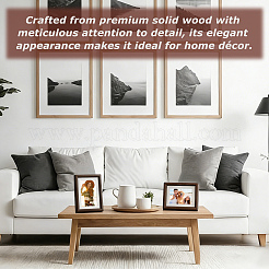 4Pcs Rectangle Wood Photo Frame Stand&nbsp;AJEW-WA0004-82A