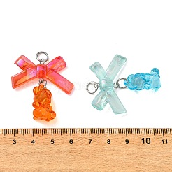 30Pcs Transparent Acrylic Pendant Decorations&nbsp;HJEW-JM04826