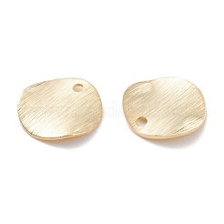 真鍮製チャーム  カドミウムフリー＆鉛フリー  フラットラウンド  24KGP本金メッキ  10x1mm  穴：1.2mm&nbsp;KK-Y003-47A-G